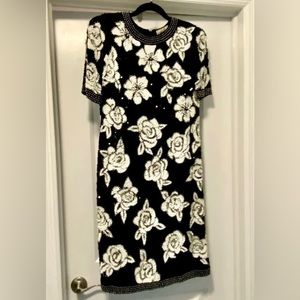 Vintage Joan Leslie Evenings Sequin Cocktail Dress